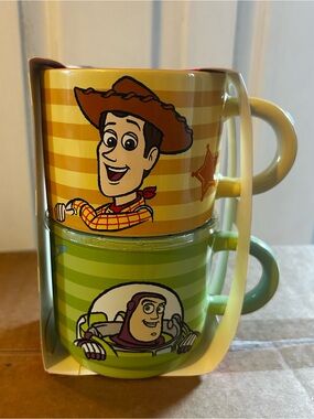 Toy Story Woody & Buzz Stackable Ceramic Mugs
